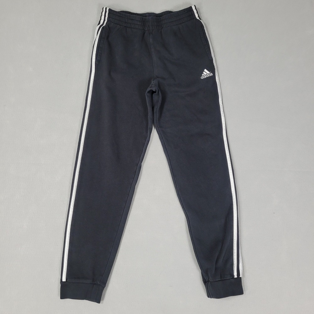 Adidas Joggers Youth Size XL 18/20 Black Fleece Pants AK5819 FGL003
